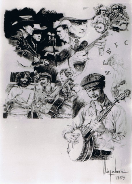 charcoal drawning by Isabelle Vingerhoets in 1985